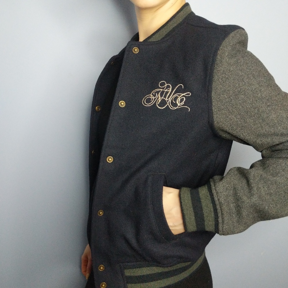 H & M Letterman jacket size 2 - Picture 2 of 6